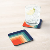 レトロ70sカラーパレット装飾用クッション コースター (右側)