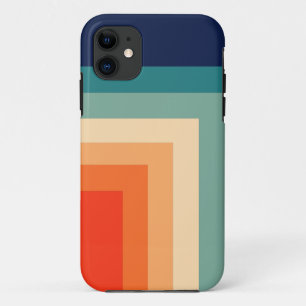 レトロ70sカラーパレット装飾用クッション iPhone 11 ケース