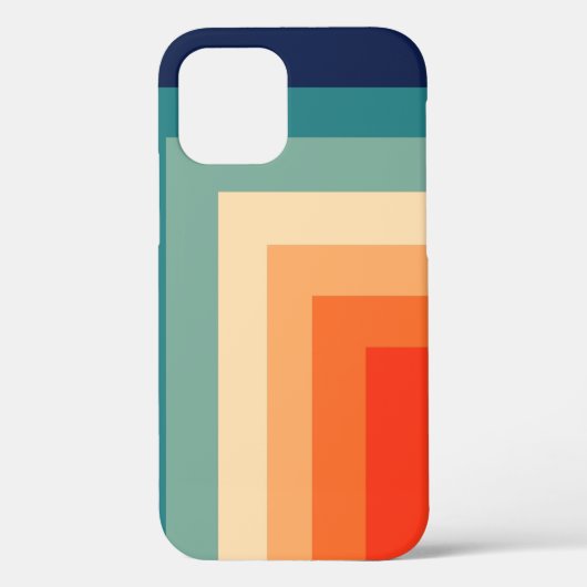 レトロ70sカラーパレット装飾用クッション Case-Mate iPhoneケース (裏面)