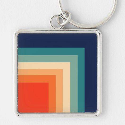 レトロ70sカラーパレット キーホルダー (正面)