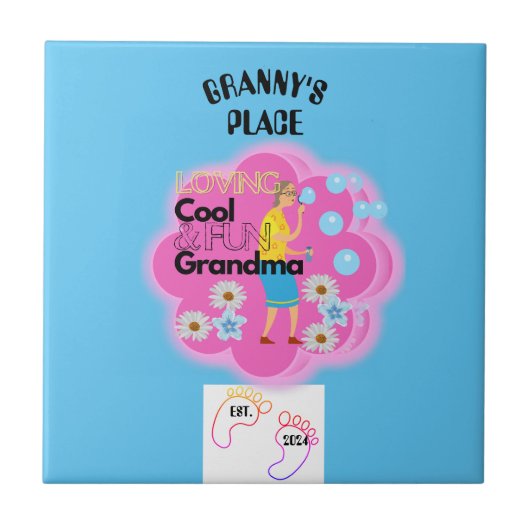 レトロ70sグラニーズプレイス タイル (正面)