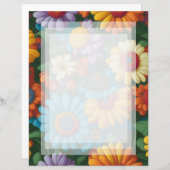 レトロ70sスタイルカラフルデイジー (正面/裏面)