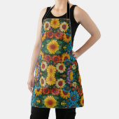 レトロ70sスタイルカラフルデイジー エプロン (インサイチュ)