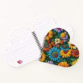 レトロ70sスタイルカラフルデイジー ノートブック (内部)