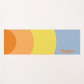 レトロ70sスタイル ヨガマット (正面(横))