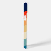 レトロ70sストライプGroovyカラーブロックパーソナライズされた Case-Mate iPhoneケース (裏面 / 右)