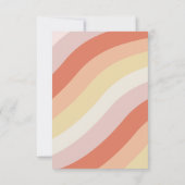 レトロ70sテラコッタ詳細エンクロージャカード 招待状 (裏面)