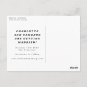 レトロ70sディスコスタイル白黒日付の保存 ポストカード (裏面)