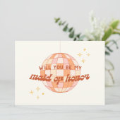 レトロ70sディスコメイド・オブ・オーナー（花嫁付き添い人）提案カード シーズンカード (スタンド正面)