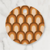 レトロ70sデザインブラウン結婚ズカスタムありがとう フェイバータグ (裏面)