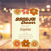 レトロ70Sトレンディーブライダルシャワー 招待状