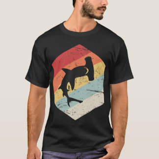 レトロ70'sハンマーヘッドシャークアイコン 友達 友達 tシャツ