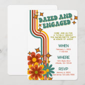 レトロ70sバチェロレッテ招待状 招待状 (正面/裏面)