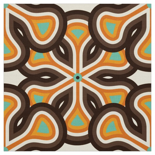 レトロ70sパターン ファブリック (見本)