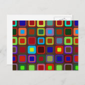 レトロ70sパターン ポストカード (正面/裏面)