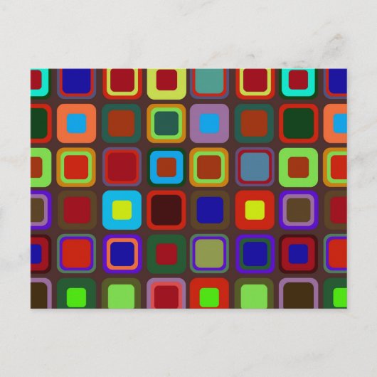 レトロ70sパターン ポストカード (正面)