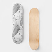 レトロ70sビキニの女の子 スケートボード (正面)