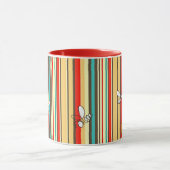 レトロ70sビーストライプツCoffee Mag マグカップ (中央)