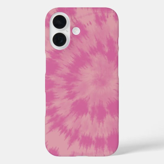 レトロ70sピンクヒッピー絞り染め抽象デザイン Case-Mate iPhoneケース (裏面)