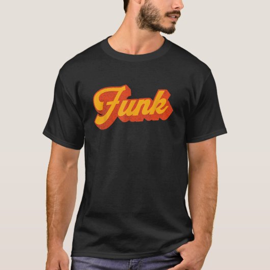 レトロ70sファンク音楽 tシャツ (正面)