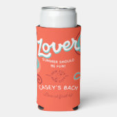 レトロ70sフォームクーラーボックス スリム缶クーラー (Seltzer正面)