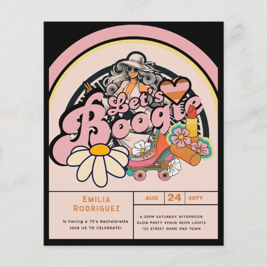 レトロ70sブギーディスコ踊りブライダルバチェロレッテ (正面)