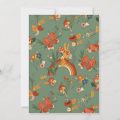 レトロ70sブライダルシャワーへの招待 招待状 (裏面)