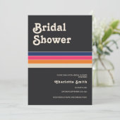 レトロ70sブライダルシャワー 招待状 (スタンド正面)