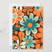 レトロ70sブライダルシャワー 招待状 (裏面)