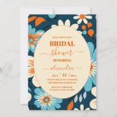 レトロ70sブライダルシャワー 招待状 (正面)