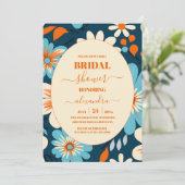 レトロ70sブライダルシャワー 招待状 (スタンド正面)