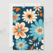 レトロ70sブライダルシャワー 招待状 (裏面)