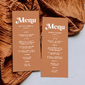 レトロ70sボホー焼けオレンジ結婚ズ メニュー