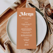 レトロ70sボホー焼けオレンジ結婚ズ メニュー