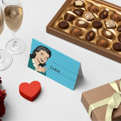 レトロ70'sポップ・アートのアート漫画ブック結婚おもしろい プレイスカード