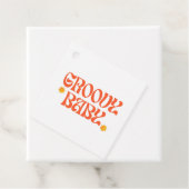 レトロ70sマスタードオレンジヒッピーGroovyベビー フェイバータグ (インサイチュ)