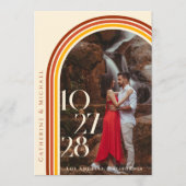 レトロ70sレインボーGroovyアーチ写真 メニュー (正面)