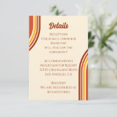 レトロ70sレインボーGroovy Arch結婚詳細 エンクロージャーカード (スタンド正面)