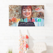 レトロ70s写真卒業お祝い卒業 横断幕 (インサイチュ)