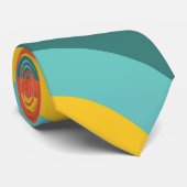 レトロ70s旋回の背景 ネクタイ (ロール)