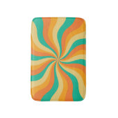 レトロ70s日が差すことの背カラフル景 バスマット (正面縦)