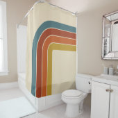 レトロ70s曲線 シャワーカーテン (インサイチュ)