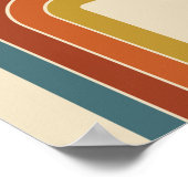 レトロ70s曲線 ポスター (角)