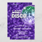 レトロ70s最後のディスコバチェロレッテ 招待状 (正面/裏面)