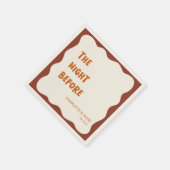 レトロ70s波状エステティックリハーサルディナー スタンダードカクテルナプキン (角)