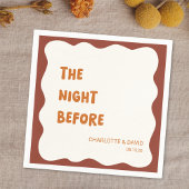 レトロ70s波状エステティックリハーサルディナー スタンダードカクテルナプキン