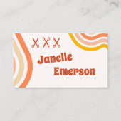 レトロ70s美容師名刺 名刺 (正面)