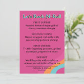 レトロ70s音楽カセットテープGroovy明るい赤紫色おもしろい メニュー (スタンド正面)