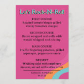 レトロ70s音楽カセットテープGroovy明るい赤紫色おもしろい メニュー (正面)