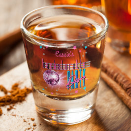 レトロ70's ネオンディスコボール独身最後の夜会 ショットグラス